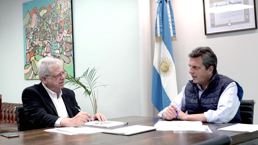 Sergio Massa y Gabriel Rubinstein