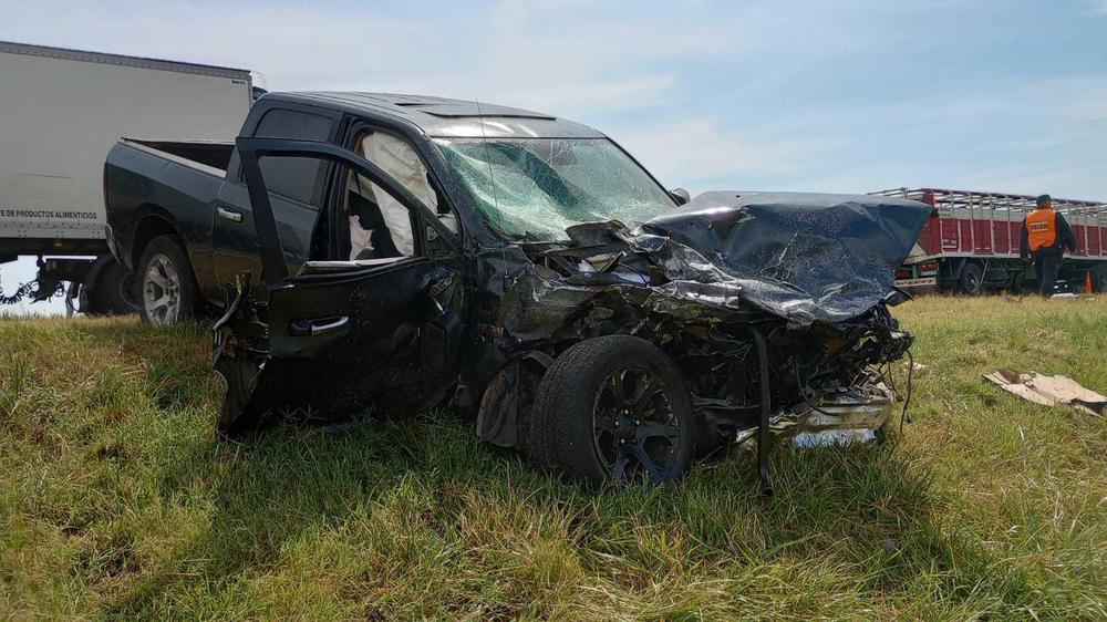 camioneta accidente Michael Díaz