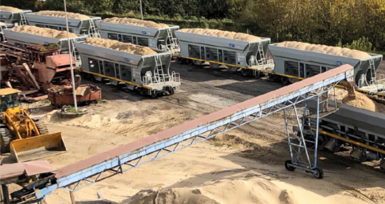 Tren arena Vaca Muerta